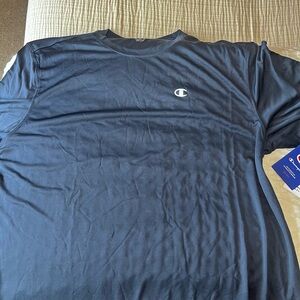 Champion Men's Dark Blue Long Sleeve Tee